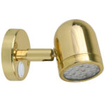 SCANDVIK LED BRASS READING LIGHT 10-30V