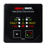 XINTEX TWO ZONE FIRE DETECTION AND ALARM PANEL 2 5/8" DISPLAY