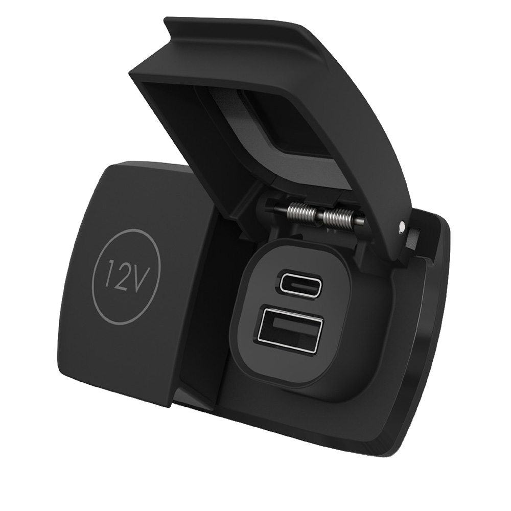SCANSTRUT FLIP PRO DUO USB-A & USB-C WIT H12V POWER SOCKET