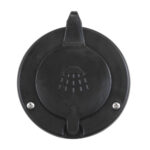 SCANDVIK CAP & CONTAINER FOR RECESSED SHOWER - BLACK