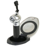 SCANDVIK BLACK AND SS RECESSED TRANSOM SHOWER VETICAL/