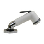 SCANDVIK ELBOW HANDLE PULL OUT SPRAYER - WHITE W/ 6' HOSE