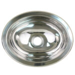 SCANDVIK POLISHED SS OVAL   SINK - 13.25" X 10.5"