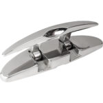 SEA DOG 5" OVAL SS FOLDING  CLEAT W/HEX BOLTS