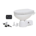 JABSCO QUIET FLUSH E2 FRESH WATER TOILET REGULAR BOWL 24V