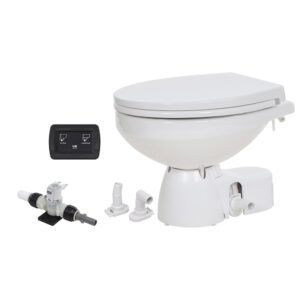 JABSCO QUIET FLUSH E2 FRESH WATER TOILET REGULAR BOWL 24V