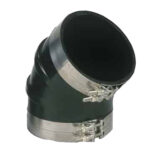 TRIDENT MARINE 6" ID 45 DEGREE EPDM BLACK RUBBER MOLDED