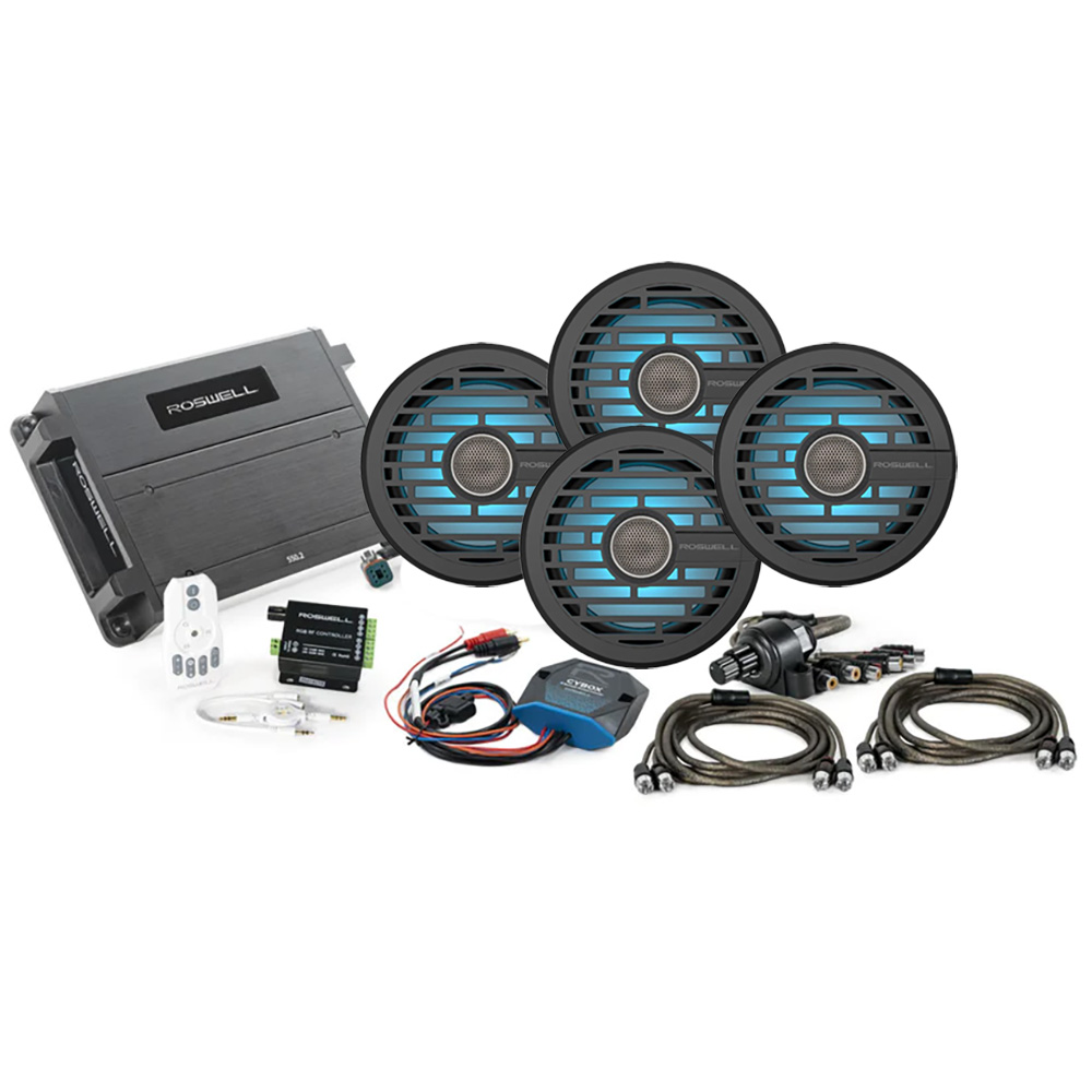 ROSWELL R1 6.5" MARINE AUDIO  PACKAGE BLACK