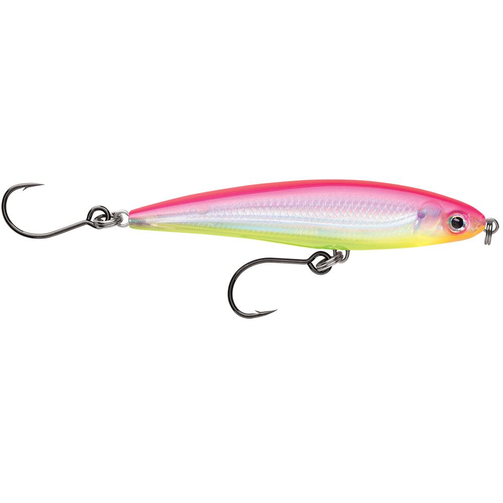 RAPALA X-RAP TWITCHIN' MINNOW 4" ELECTRIC CHICKEN