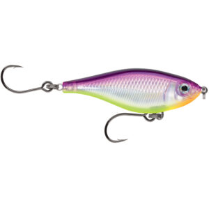 RAPALA X-RAP TWITCHIN' MULLET 3-1/8" PURPLE CHARTREUSE