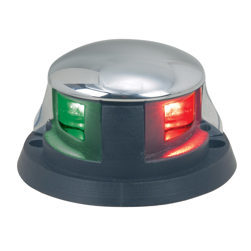 PERKO BI-COLOR LED HORIZONTAL MOUNT - CHROME PLATED ZINC