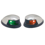 PERKO RED/GREEN HORIZONTAL  MOUNT SIDE LIGHTS  PAIR