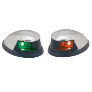 PERKO RED/GREEN HORIZONTAL  MOUNT SIDE LIGHTS  PAIR