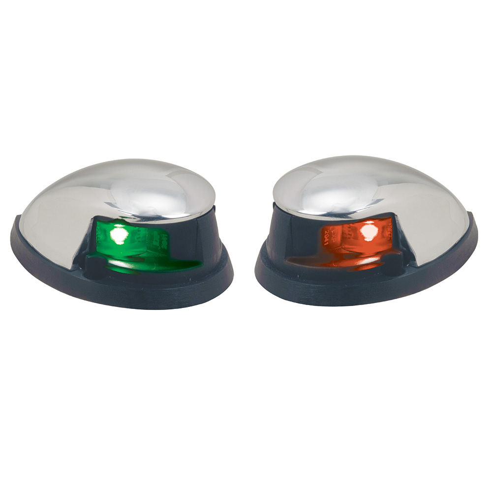 PERKO RED/GREEN HORIZONTAL  MOUNT SIDE LIGHTS  PAIR