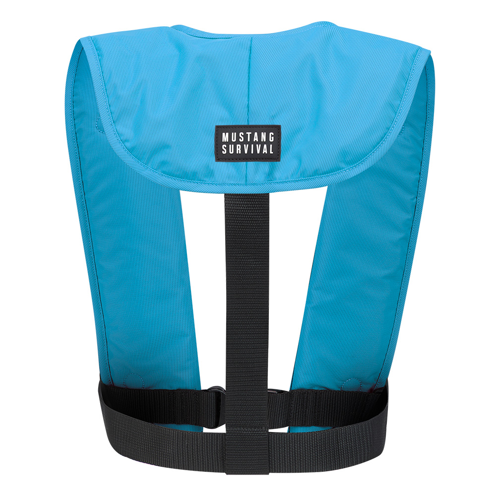 MUSTANG MIT 70 MANUAL INFLATABLE PFD AZURE BLUE - Image 4