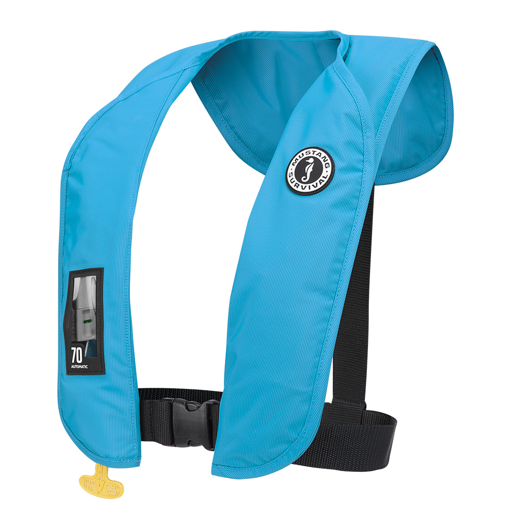 MUSTANG MIT 70 AUTOMATIC INFLATABLE PFD AZURE BLUE - Image 2