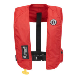 MUSTANG MIT 100 CONVERTIBLE INFLATABLE PFD RED