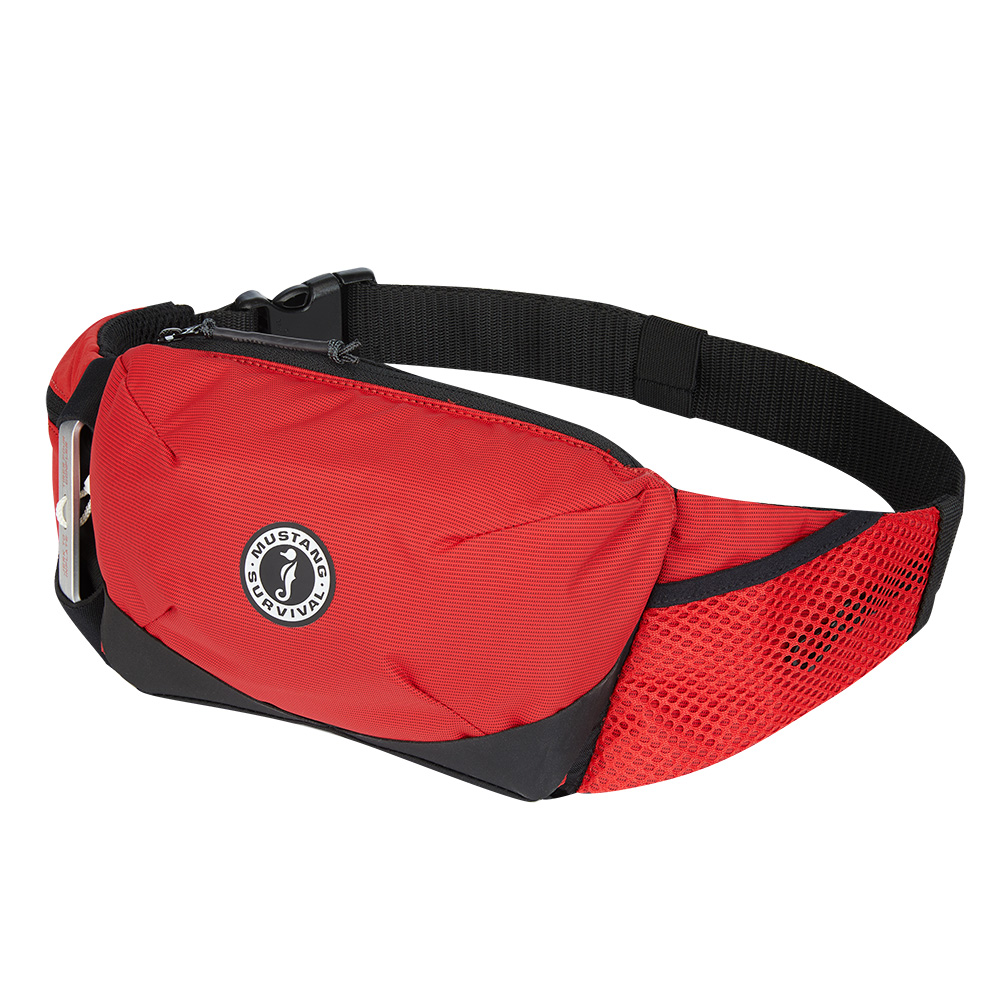 MUSTANG ESSENTIALIST MANUAL INFLATABLE BELT PACK RED