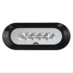 SCANDVIK FLUSH MOUNT SPREADER LIGHT - BLACK 10-30V