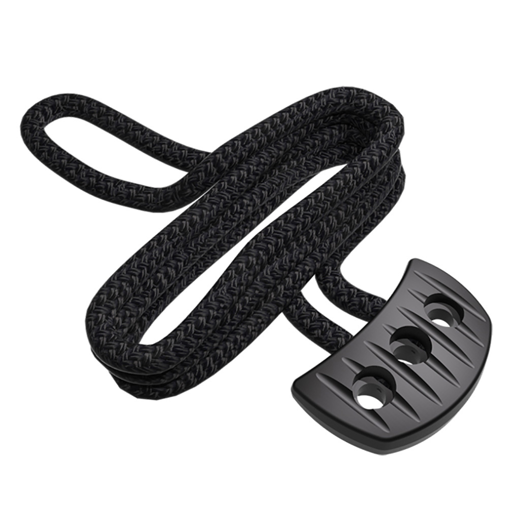 SNUBBER PULL WITH ROPE - BLACK
