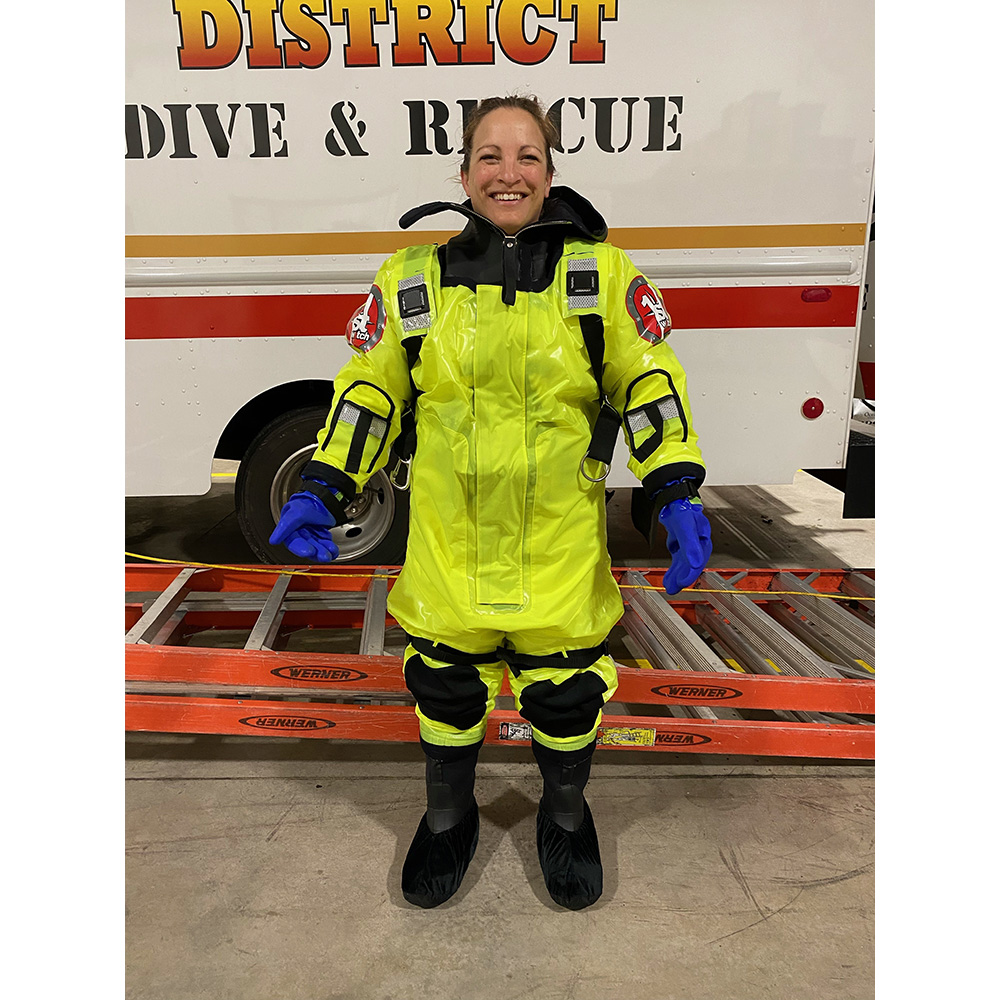 FIRST WATCH RS-1005 ICE RESCUE SUIT HI-VIS YELLOW - Image 2