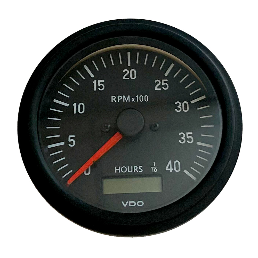 VDO COCKPIT INTERNATIONAL GEN II 4K RPM TACH W/ HOURMETER
