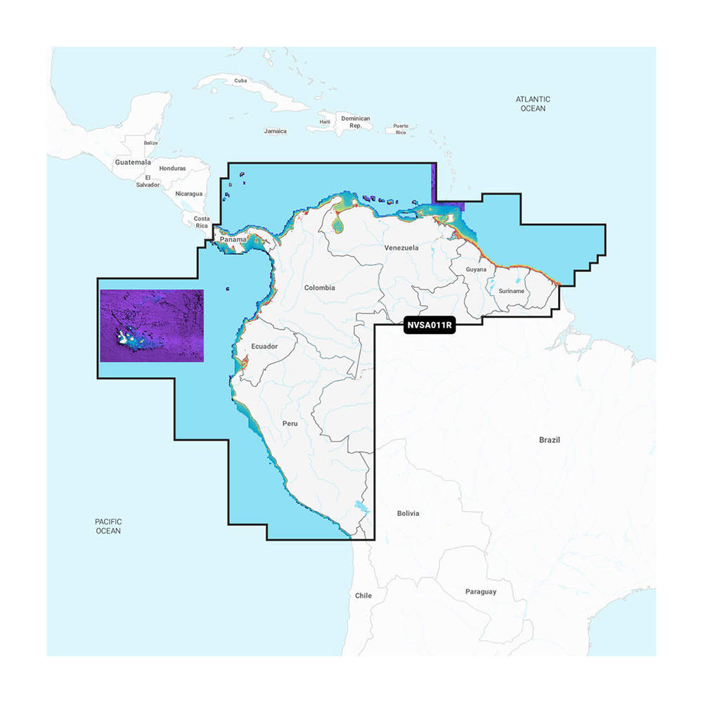GARMIN NAVIONICS VISION+ NVSA011R SOUTH AMERICA NORTH