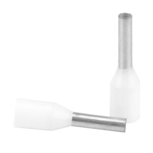PACER WHITE 18-20 AWG  FERRULE 6MM - 25PK