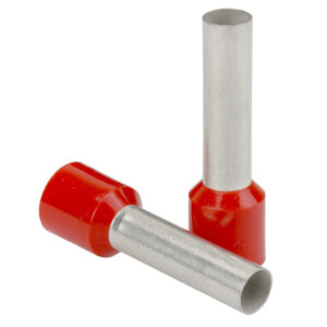 PACER RED 16 AWG FERRULE 8MM -25PK