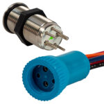 BLUEWATER 19MM IN RUSH PUSH BUTTON SWITCH MOMENTARY