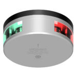 LOPOLIGHT COMBINED SIDELIGHT 1NM UPSIDE-DOWN SILVER HOUSING