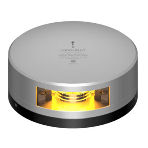 LOPOLIGHT YELLOW TOWING LIGHT 2NM SILVER HOUSING FB BASE