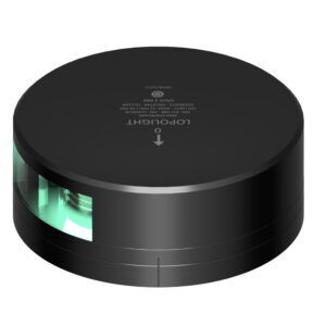 LOPOLIGHT GREEN STARBOARD LIGHT 2NM BLACK HOUSING