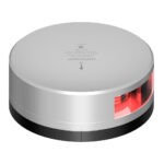 LOPOLIGHT RED PORT LIGHT 2NM SILVER HOUSING FB BASE