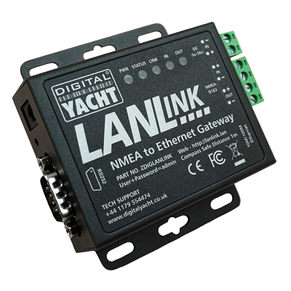 DIGITAL YACHT LANLINK NMEA 0183 TO ETHERNET GATEWAY