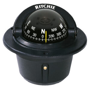 RITCHIE F-50 EXPLORER COMPASS FLUSH MOUNT - BLACK