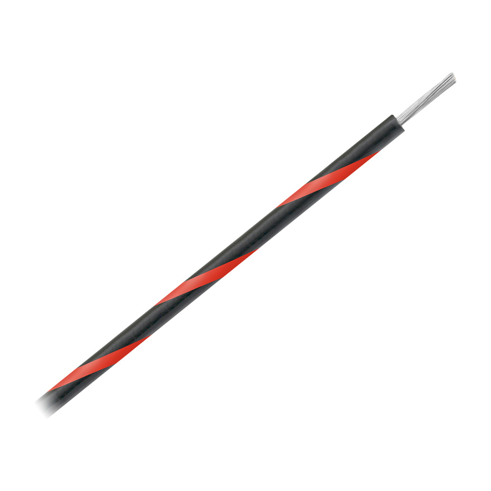 PACER BLACK W/ RED STRIPE 1000' 16AWG WIRE