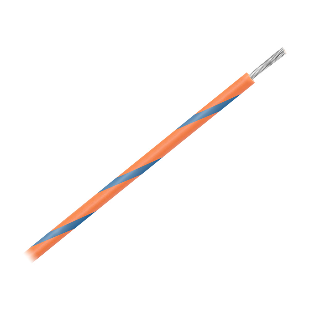 PACER ORANGE W/ BLUE STRIPE 500' 16AWG WIRE