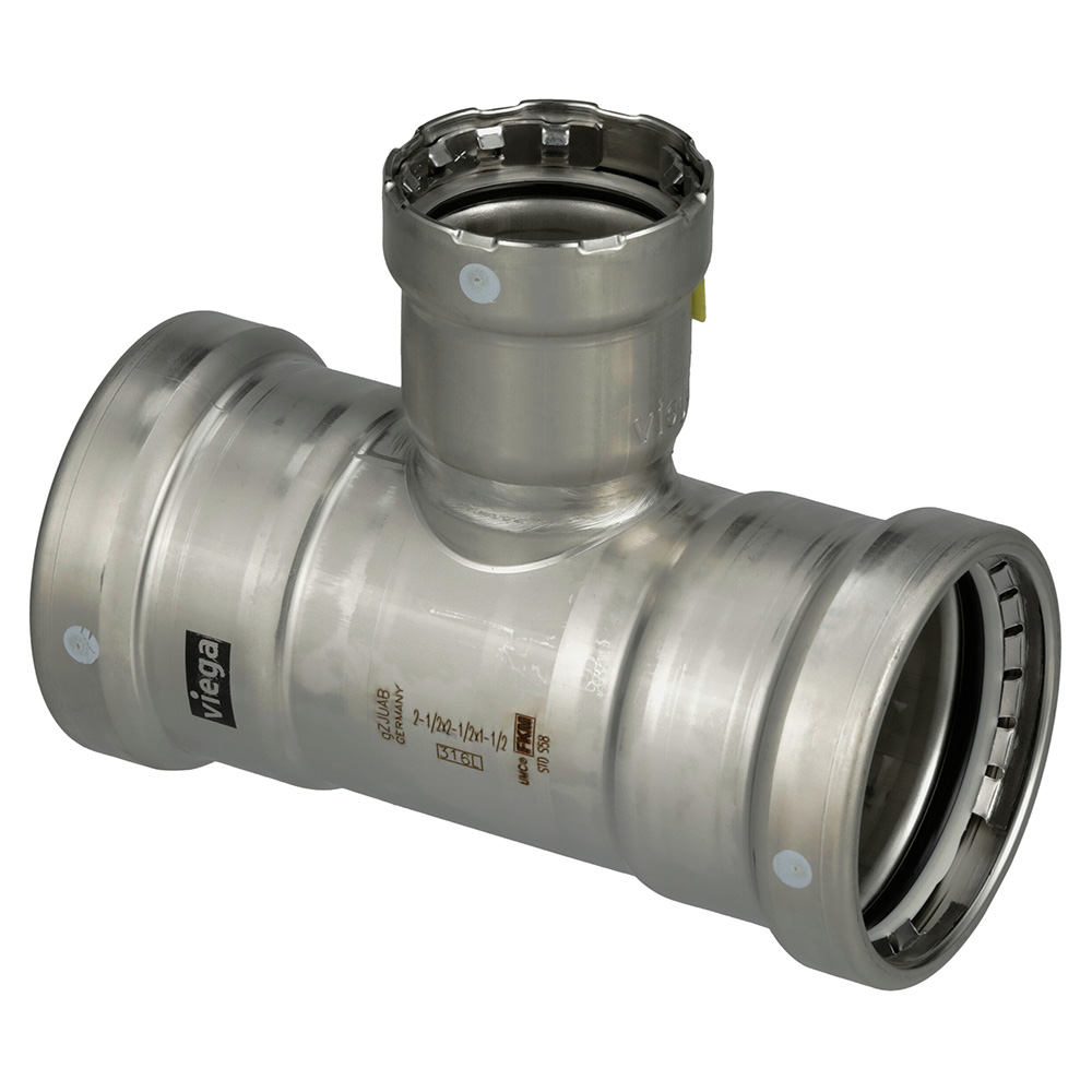 VIEGA MEGAPRESS 316 FKM TEE - 3" X 3" X 2"