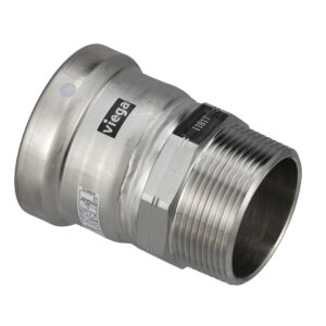 VIEGA MEGAPRESS 316 FKM MPT ADAPTER - 2-1/2" X 2-1/2"