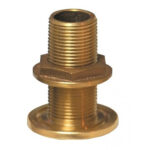 GROCO 2 1/2" BRONZE THRU-HULL FITTING WITH NUT