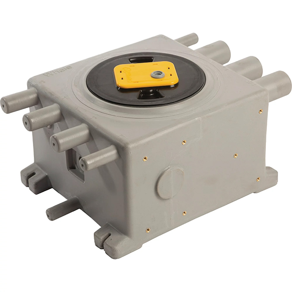 WHALE GRAY WASTE TANK 8 LTR 2.1 GAL 1 SENSOR