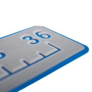 SEADEK 36" ROUTED RULER - 6MM BRUSHED STORM GRAY/BIMINI BLUE