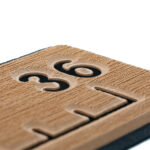 SEADEK 36" ROUTED RULER - 6MM BRUSHED MOCHA/BLACK