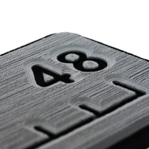 SEADEK 48" ROUTED RULER - 6MM BRUSHED STORM GRAY/BLACK