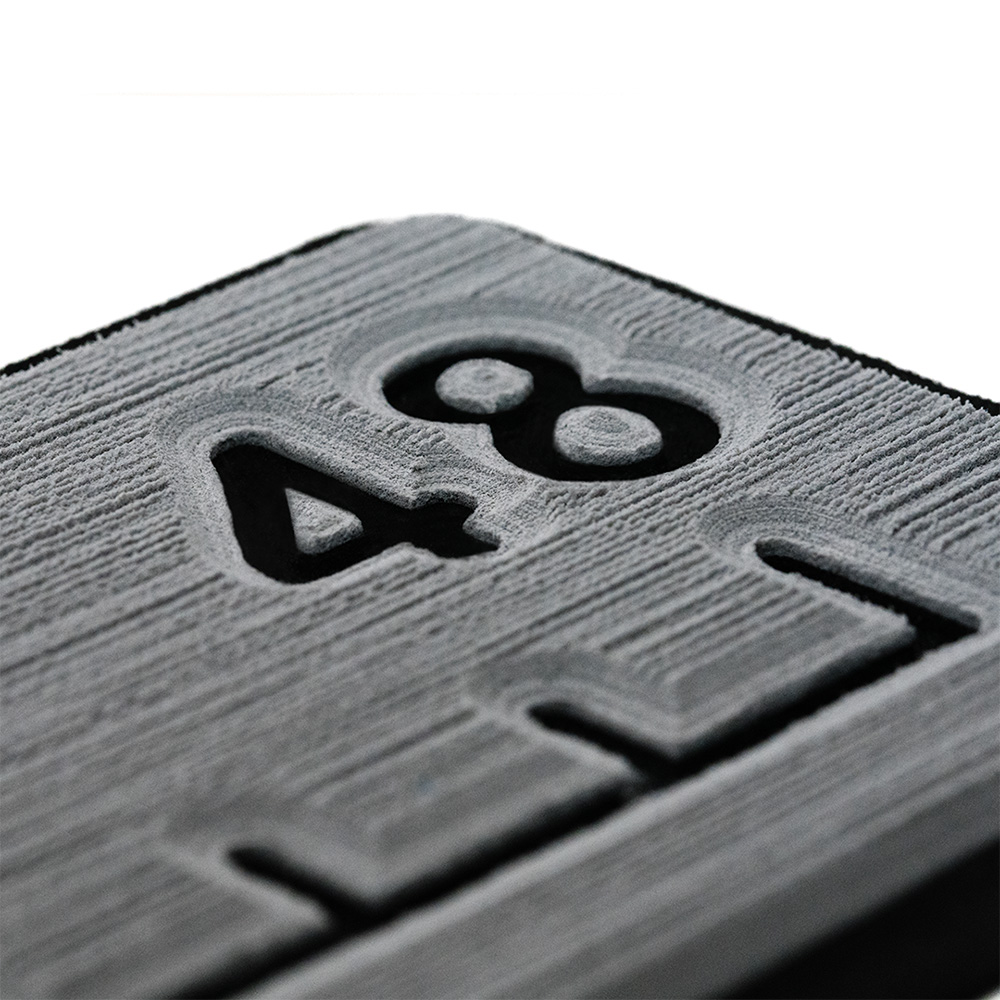 SEADEK 48" ROUTED RULER - 6MM BRUSHED STORM GRAY/BLACK