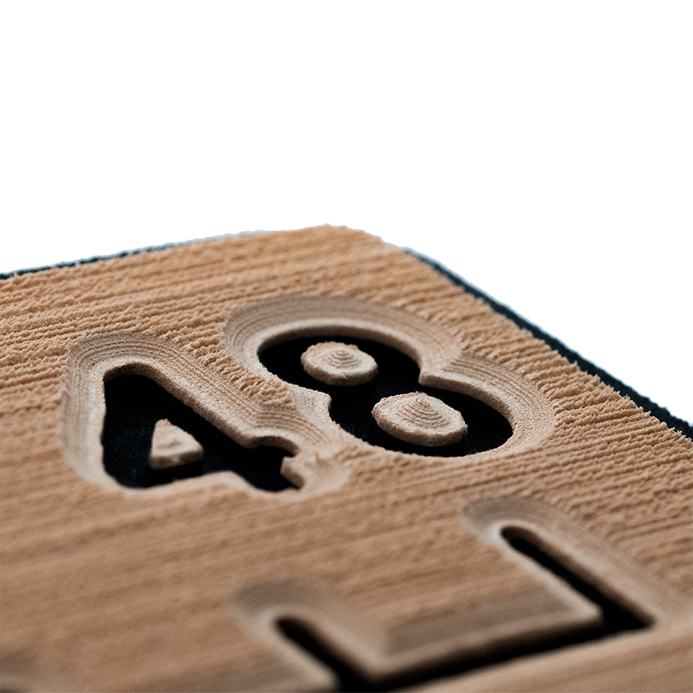 SEADEK 48" ROUTED RULER - 6MM BRUSHED MOCHA/BLACK