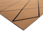 SEADEK 40X80" 6MM SHEET TWO COLOR DIAMOND MOCHA/BLACK