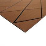 SEADEK 40X80" 6MM SHEET TWO COLOR DIAMOND BROWN/BLACK