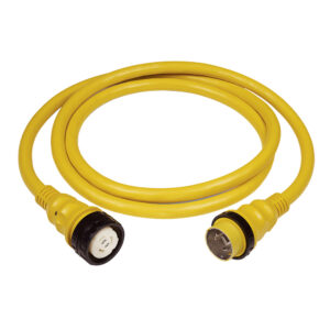 MARINCO 50AMP 125V SHORE POWER CABLE 75' YELLOW
